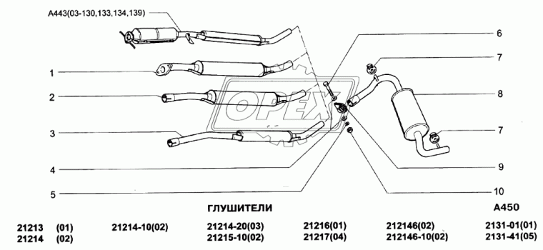 21214-1200020 Резонатор ВАЗ-21214 Евро-3,4 ВАЗ